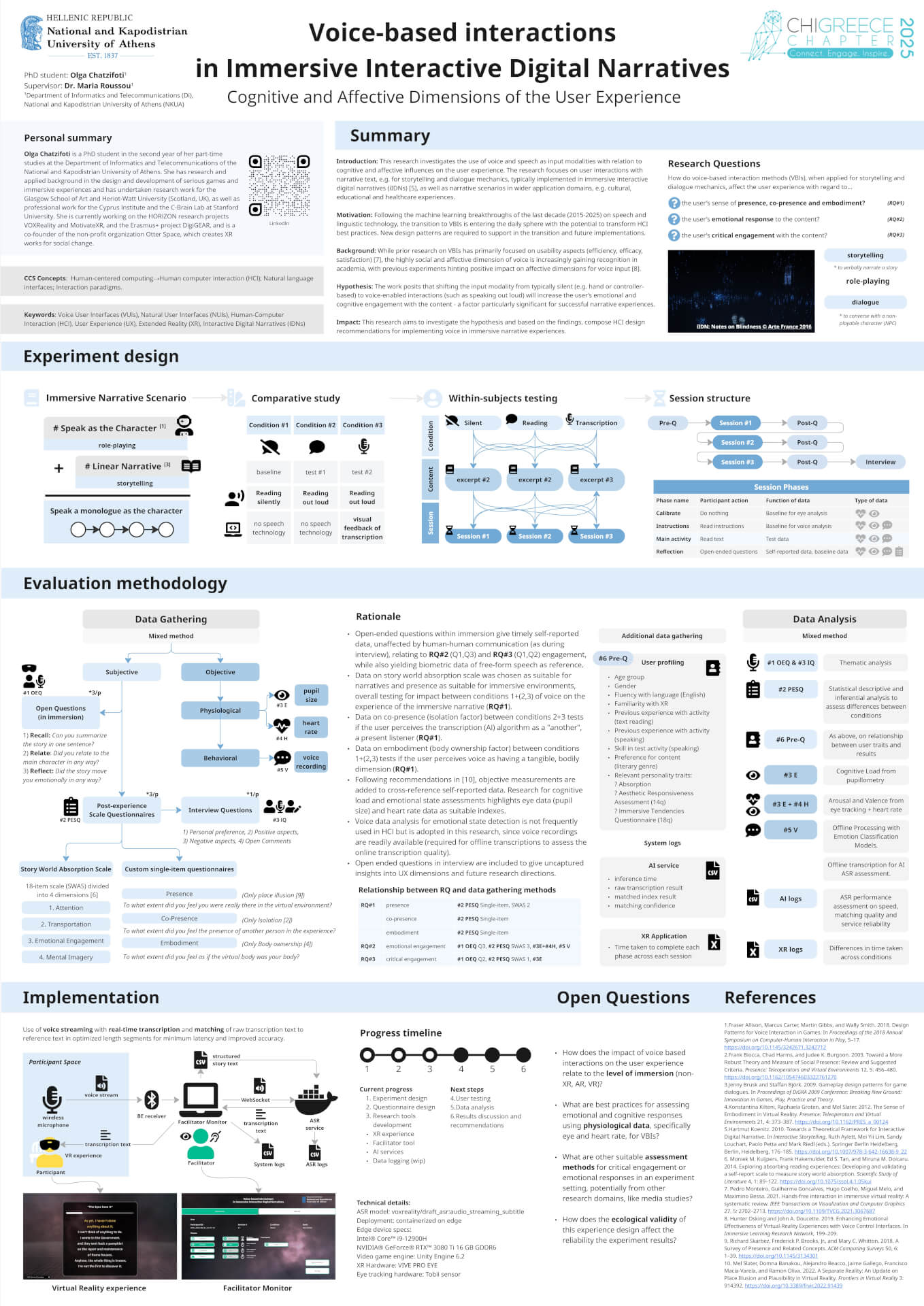 Voice-based interactions in Immersive Interactive Digital Narratives